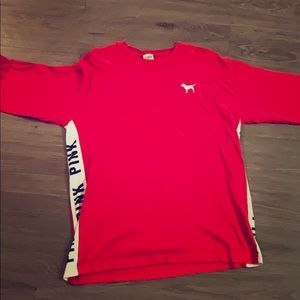 Red long sleeve PINK TOP